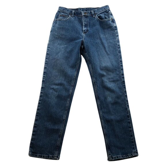 Lee Riders Women's Jeans Size 10P Blue Denim Classic Straight Leg Casual Medium - Picture 12 of 13